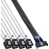 InLine® MCIO x8 Breakout laidas į 8x SATA, 0,75 m