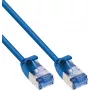 InLine® Slim U/FTP Cat.6A Patch kabelis, mėlynas, 10m, LSZH, 10Gbps