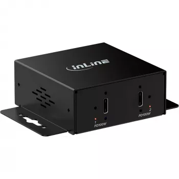 InLine® pramoninis USB-C 2 prievadų mini įkroviklis, PD 200 W