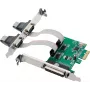 InLine® PCIe sąsajos plokštė, 2x RS-232 + 1x lygiagretusis prievadas