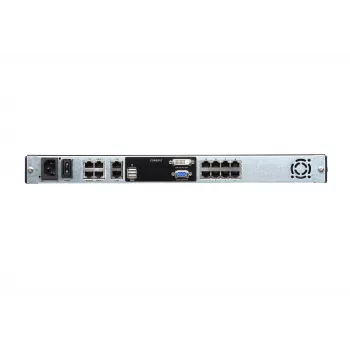ATEN KL1108VN 8 prievadų 19 inch LCD KVM per IP jungiklis, dvigubas bėgis, JAV klaviatūra