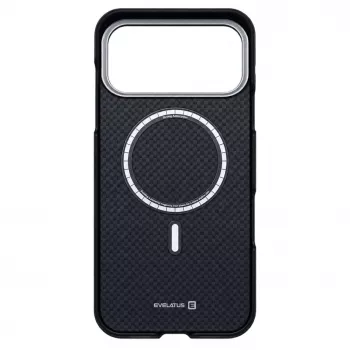 Evelatus Apple iPhone 18 Pro Max anglies MagSafe dėklas juodos spalvos