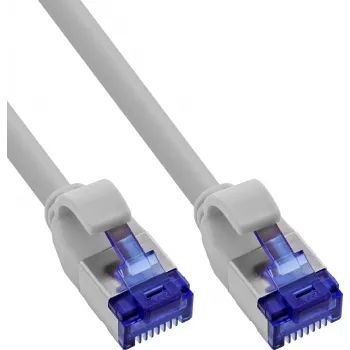 125 vnt. B-Pack InLine® Slim Cat.6A S/FTP LSZH Patch laidas pilkas 1m