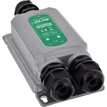 InLine® 60W PoE++ injektorius lauko naudojimui, Gigabit, IP67