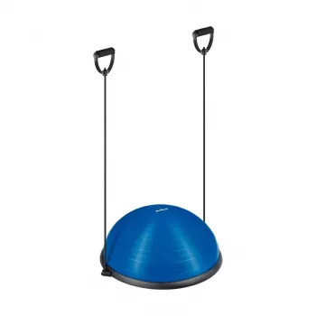REBEL ACTIVE pusrutulio pusiausvyros treniruoklis 58 cm su pompa - juoda/mėlyna
