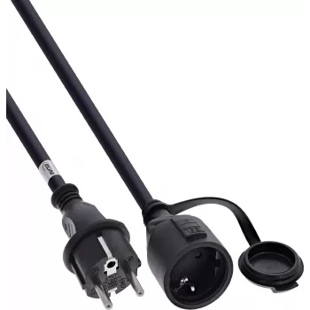 InLine® įžeminimo kontaktų prailgintuvas, lauko IP44, apsauga nuo prisilietimo, 10 m