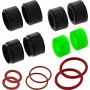 InLine® Sandariklių rinkinys M20 maitinimo kabelių jungtims, IP67, guma, 2 vnt., juoda