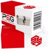PSG 63.63535.MN Euro profilio dvigubo cilindro spyna 35/35 satino nikelio