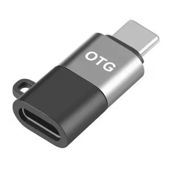 Puluz 8 kontaktų į USB-C OTG adapteris (juodas)