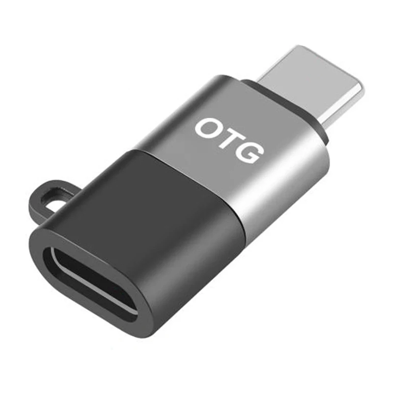 Puluz 8 kontaktų į USB-C OTG adapteris (juodas)
