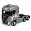 HUINA 32329 Scania 1:18 6 kanalų nuotolinio valdymo vilkikas pilkas sidabrinis