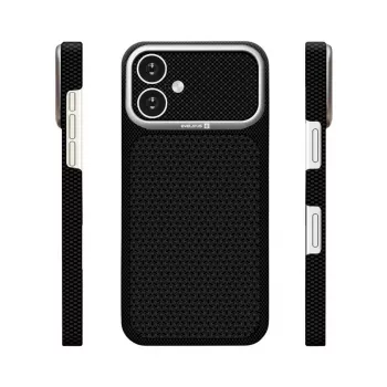 Evelatus Apple iPhone 16 Carbon Premium Edition MagSafe dėklas juodos spalvos