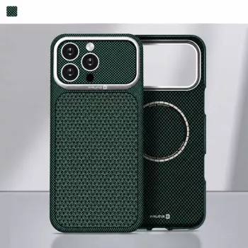 Evelatus Apple iPhone 17 Pro Max Carbon Premium Edition MagSafe dėklas žalias