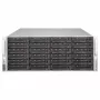 Supermicro SuperChassis 4U CSE-846BE1C-R609JBOD 24 lizdų „Hot-Swap“ SAS3/SATA3 JBOD talpyklos korpusas su pertekliniu 600W Platinum maitinimo šaltiniu