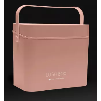 Rio CSBL-EU/1,1 Kosmetinė dėžutė Large Lush Box – Aliuminio grožio dėžutė su pakeliamais padėklais ir užrakinamais užraktais, juoda