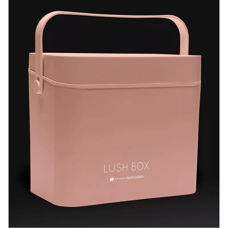 Rio CSBL-EU/1,1 Kosmetinė dėžutė Large Lush Box – Aliuminio grožio dėžutė su pakeliamais padėklais ir užrakinamais užraktais, juoda