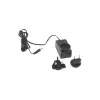 Outwell 651062 elektrinis oro siurblys - 12V DC / 230V AC, pripūtimas ir išpūtimas, 3 universalūs antgaliai, juodos spalvos