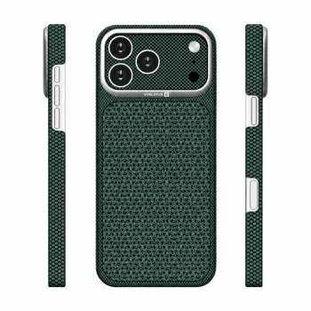 Evelatus Apple iPhone 17 Pro Carbon Premium Edition MagSafe dėklas žalias