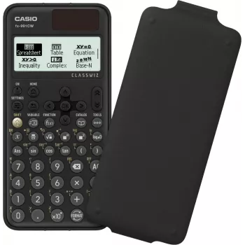 Casio FX-991CW mokslinis skaičiuotuvas su natūralaus vadovėlio ekranu, 540+ funkcijų, saulės ir baterijos, juodas