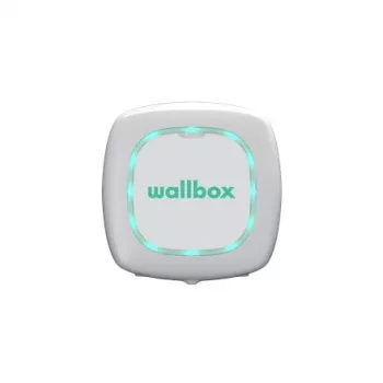 Wallbox Pulsar Plus 7,4 kW Type 2 elektromobilio įkrovimo stotelė, balta su 5m juodu kabeliu