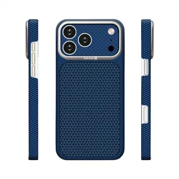 Evelatus Apple iPhone 17 Pro Carbon Premium Edition MagSafe dėklas Midnight Blue