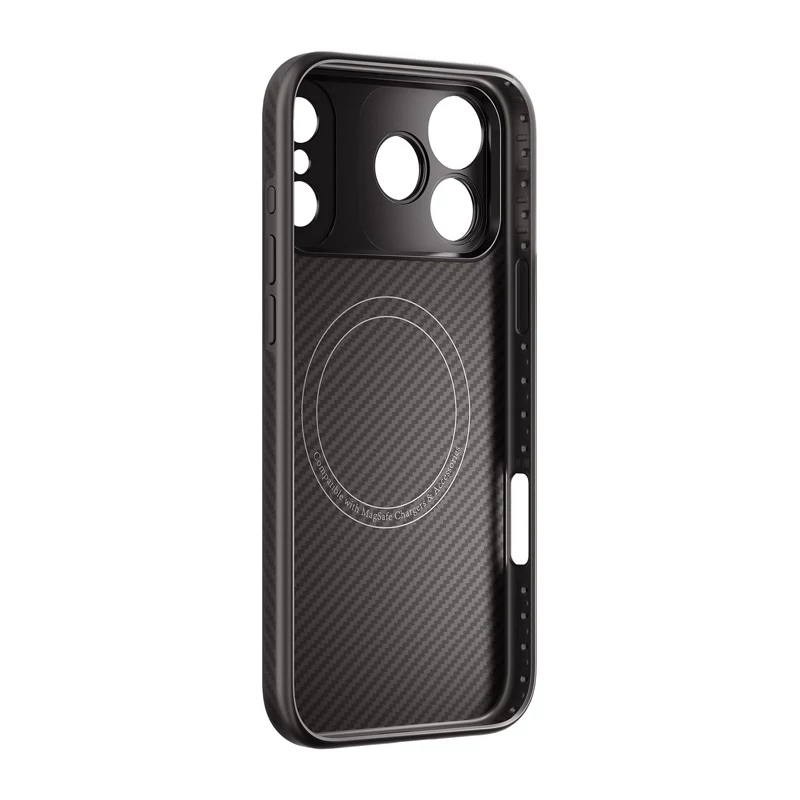 Freewell Sherpa Series dėklas, skirtas iPhone 17 Pro su 17 mm srieginiu objektyvo laikikliu - juoda