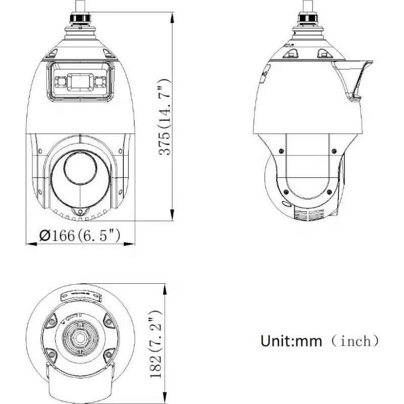 Hikvision DS-2SE4C425MWG-E/14(F0) 4 MP 25x tinklo PTZ kamera su AcuSense