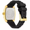 Versace V-Chrono moteriškas šveicariškas kvarcinis chronografas 45 mm juodas ciferblatas odinis dirželis VE8K00624