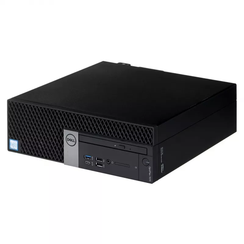 DELL OptiPlex 7070 SFF stalinis kompiuteris - Intel Core i3-9100, 16GB RAM, 256GB SSD, Windows 11 Pro (naudotas)