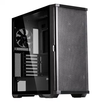 Zalman Z10 ATX vidutinio bokšto korpusas, juodas, grūdintas stiklas, 4x ARGB ventiliatoriai