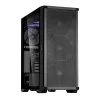 Zalman Z10 ATX vidutinio bokšto korpusas, juodas, grūdintas stiklas, 4x ARGB ventiliatoriai