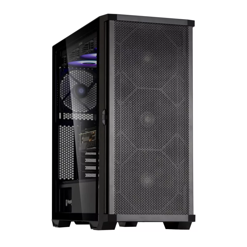 Zalman Z10 ATX vidutinio bokšto korpusas, juodas, grūdintas stiklas, 4x ARGB ventiliatoriai