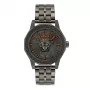 Versace vyriškas V-Race GMT žadintuvo laikrodis VE9I00524 43mm nerūdijančio plieno juodas ciferblatas