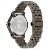 Versace vyriškas V-Race GMT žadintuvo laikrodis VE9I00524 43mm nerūdijančio plieno juodas ciferblatas
