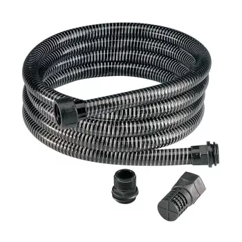 IMULETKU 7m patobulinta armuota PVC siurbimo žarna su dugno vožtuvu ir spaustuvais, 1 colio
