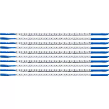 Brady SCN-07-0 Clipsleeve vielos žymeklis, '0' simbolis, geltonas, 1,9-2,4 mm kabelio skersmuo, 300 vnt. pakuotė