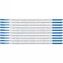 Brady SCN-07-0 Clipsleeve vielos žymeklis, '0' simbolis, geltonas, 1,9-2,4 mm kabelio skersmuo, 300 vnt. pakuotė