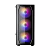 Zalman N4 Rev.1 Mid-Tower ATX korpusas su 6 ARGB ventiliatoriais, grūdintu stiklu, juodas