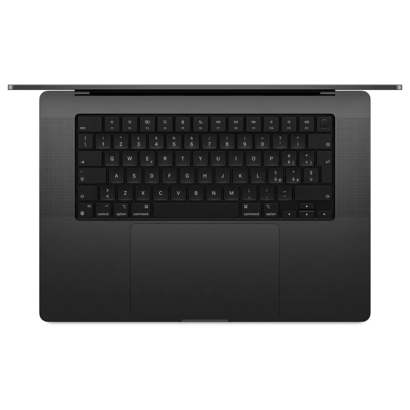 Apple MacBook Pro 16 inch M5 Pro, 18 branduolių CPU, 20 branduolių GPU, 48GB RAM, 1TB SSD, Space Black, Nanotexture, vokiška klaviatūra