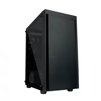Zalman T3 PLUS mATX Mini bokšto kompiuterio korpusas, juodas, akrilo langelis, 2 ventiliatoriai