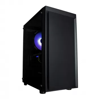 Zalman T3 PLUS mATX Mini bokšto kompiuterio korpusas, juodas, akrilo langelis, 2 ventiliatoriai