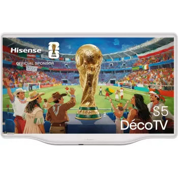 Hisense 43S5DQ 43 colių 4K UHD DLED išmanusis televizorius su VIDAA U6, Dolby Vision, HDR10, DTS Virtual:X, žaidimų režimu, balso valdymu, 3 HDMI, 2 USB, Wi-Fi, Bluetooth