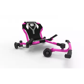 EzyRoller Drifter X kojomis varomas drifto kartingas, 4–12 metų, rožinis
