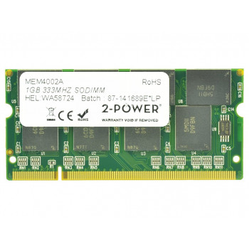 2-power 1GB PC2700 333MHz SODIMM - 1 GB - DDR (2P-31P9834)