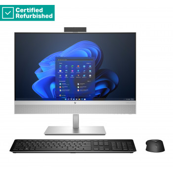 ATNAUJINTAS SIDABRINIS HP Elite 840 G9 AIO All-In-One 24 - i5-14500, 32GB, 512GB SSD, 23,8 FHD jutiklinis AG, reguliuojamo aukščio, USB pelė, Win 11 Pro, 1 metai