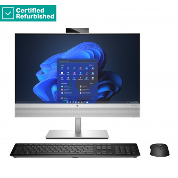ATNAUJINTAS SIDABRINIS HP Elite 840 G9 AIO All-In-One 24 - i7-14700, 16GB, 512GB SSD, 23,8 FHD jutiklinis AG, reguliuojamo aukščio, Win 11 Pro, 1 metai
