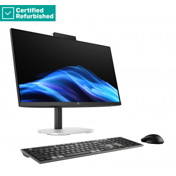 ATNAUJINTAS SIDABRINIS HP ProStudio 4 AIO All-In-One 24 - Ultra 5-235, 16GB, 512GB SSD, 23,8 jutiklinis AG, reguliuojamo aukščio, USB pelė, Win 11 Pro, 1 metai
