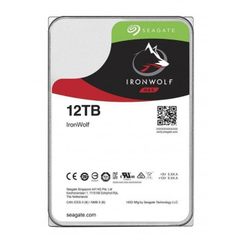 Rinkinys SEAGATE NAS HDD 2x12TB IronWolf 7200rpm 6Gb/s SATA 256MB talpykla 3,5 colio 24x7 CMR, skirtas NAS ir RAID stelažinėms sistemoms, juodos spalvos