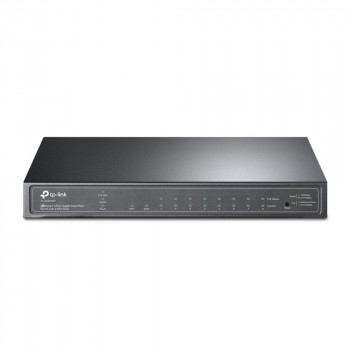 TP-LINK JetStream TL-SG2210P V3 - komutatorius - Smart - 8 x 10/100/1000 + 2 x SFP - stalinis - PoE (58 W)