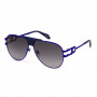 JUSTCAVALLI unisex akiniai nuo saulės SJC095-6201HR kvadratiniai juodi pilko gradiento 62 mm